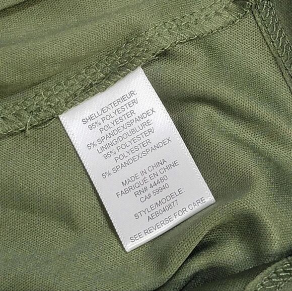 AFRM Olive Lined Midi Skirt Womens Size Small - Picture 7 of 8